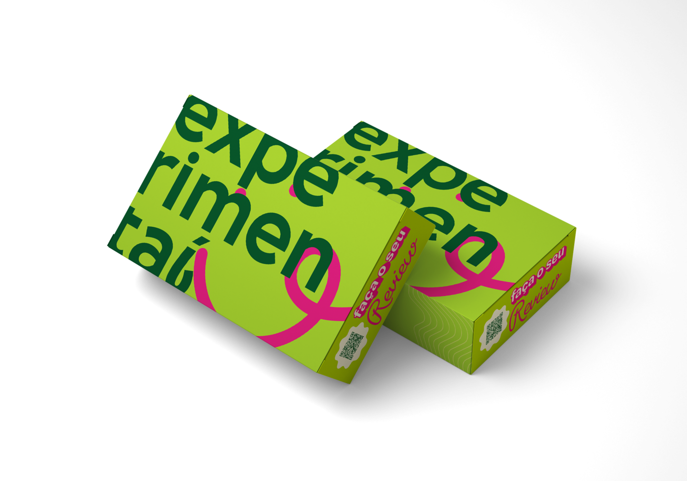 Experimentaí Box - Mockup da caixa de assinatura