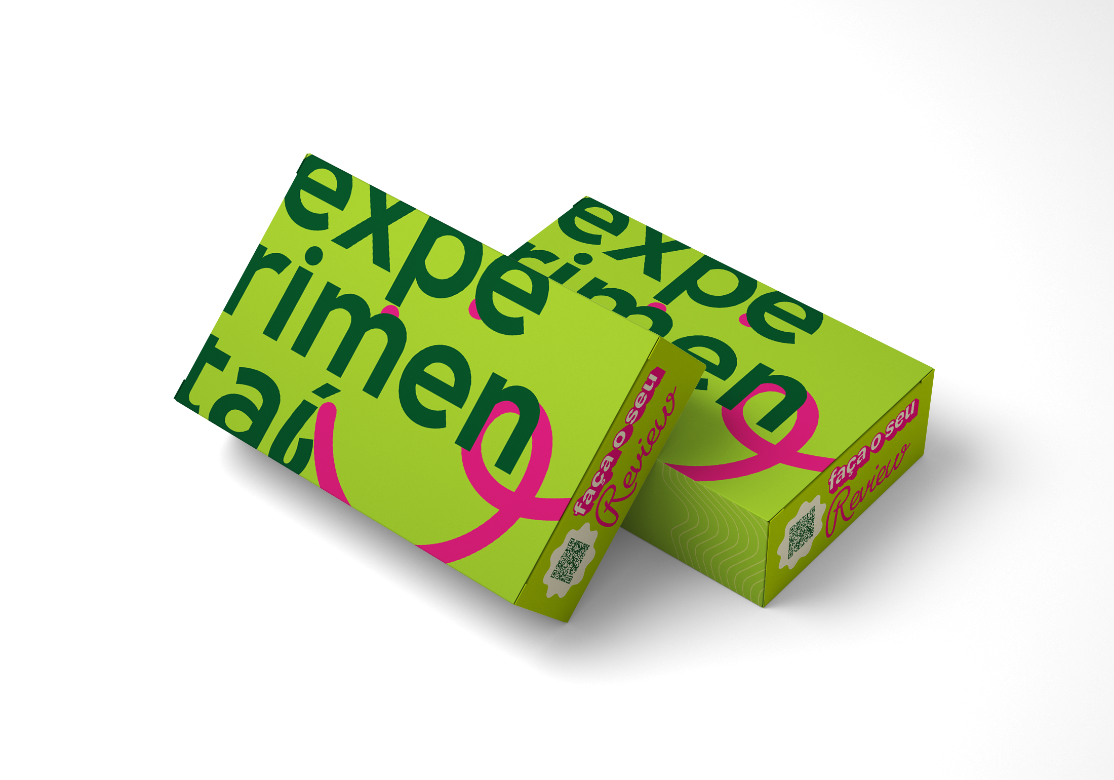 Experimentaí Box - Mockup da caixa de assinatura